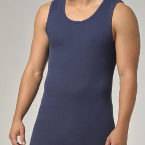 Moška spodnja majica iz eko bombaža MODRA