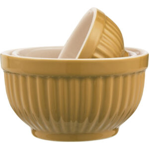 Set 3 skodelic mustard