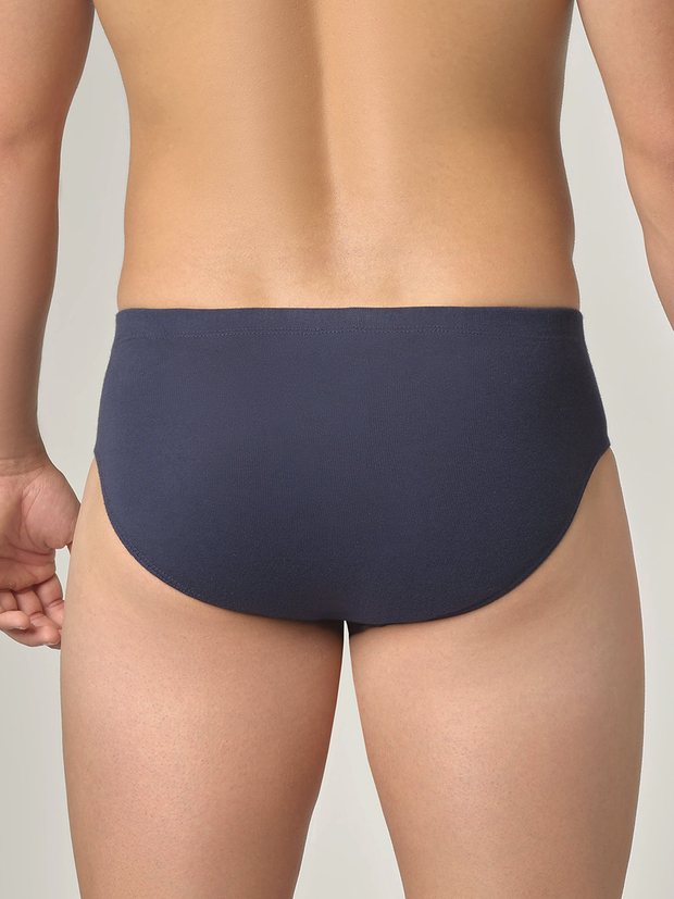 Moške slip spodnjice iz eko bombaža MODRE