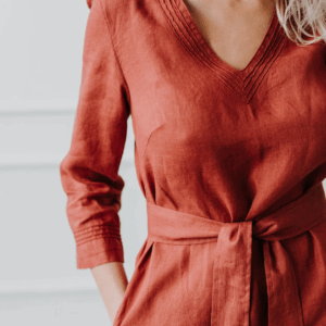 Srajčna obleka 1284, vezenje 100% lan Srajčna obleka 1284, vezenje 100% lan