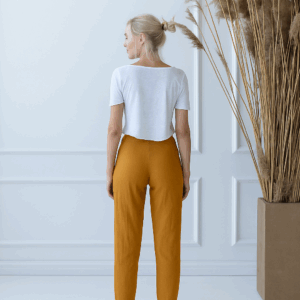 Ženske hlače 1383 100% lan, HONEY M Ženske hlače 1383 100% lan, HONEY M