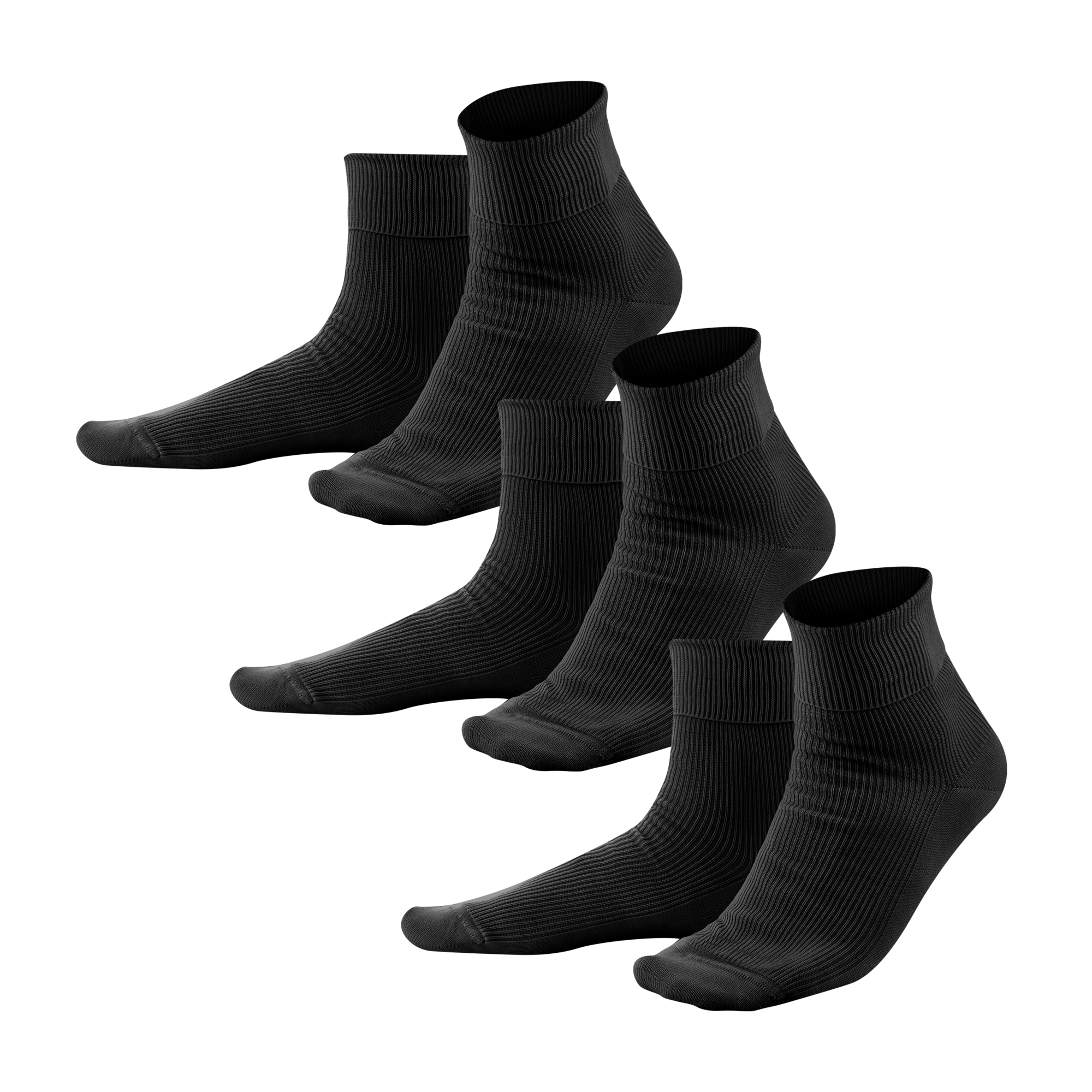 3 kom nogavic iz 100% eko bombaža ČRNE