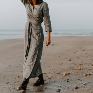 Obleka na preklop DR 1201 , 100% lan 