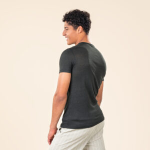 Moška majica KR iz 100% lana ČRNA S,M,L Moška majica KR iz 100% lana ČRNA S,M,L