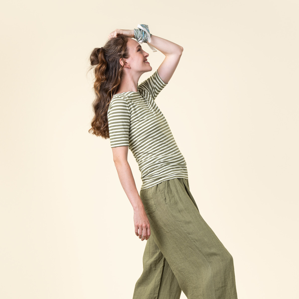 Ženska majica iz 100% eko bombaža črte SAGE S,M,L Ženska majica iz 100% eko bombaža črte SAGE S,M,L