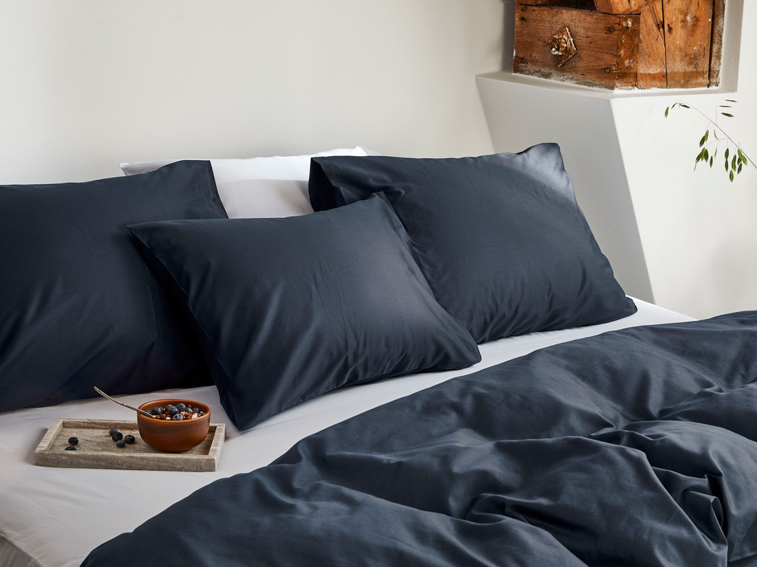 Posteljnina ekološki bombaž saten BLUEBERRY več dimenzij Posteljnina ekološki bombaž saten BLUEBERRY več dimenzij