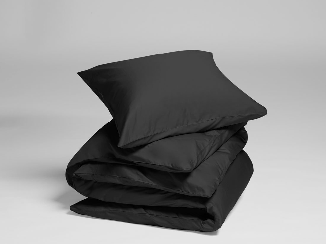 Posteljnina ekološki bombaž saten ANTHRACITE več dimenzij