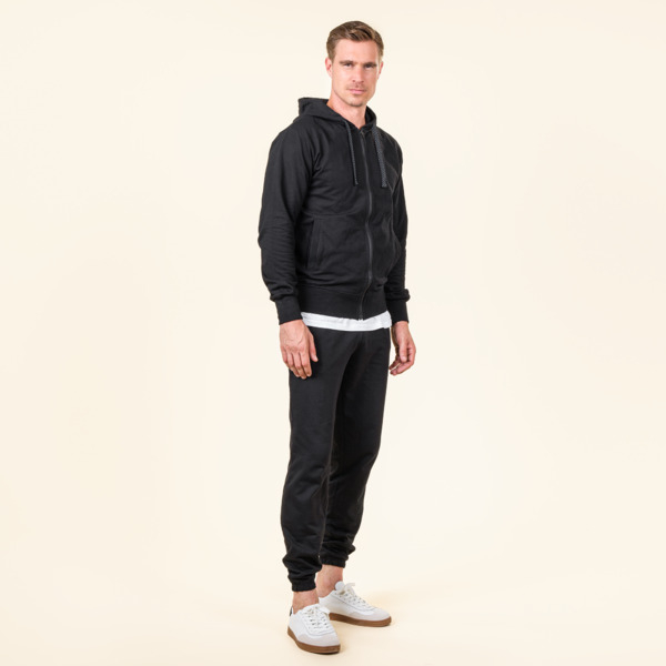 EKO Bombažna Moška Jopica ČRNA