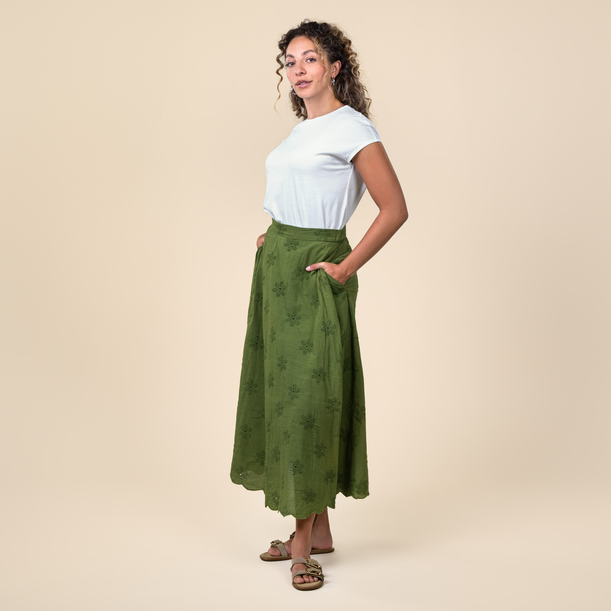 Žensko krilo 100% ekološki bombaž ZELENA Žensko krilo 100% ekološki bombaž ZELENA