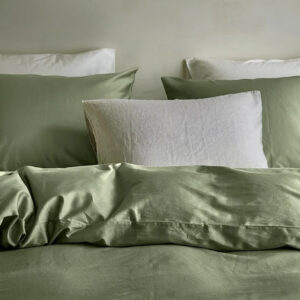 Posteljnina ekološki bombaž saten OLIVE več dimenzij