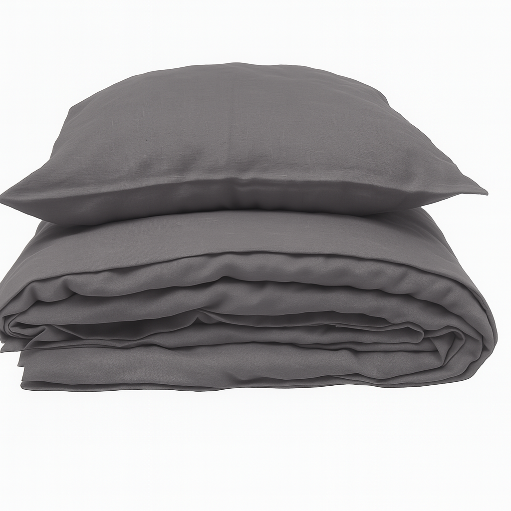 NA ZALOGI Lanena posteljnina T: SIVA, 140x200,50x70