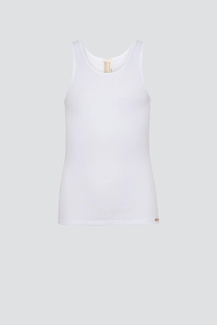 Eko Bombažna otroška spodnja majica BELA 104-164 Eko Bombažna otroška spodnja majica BELA 104-164