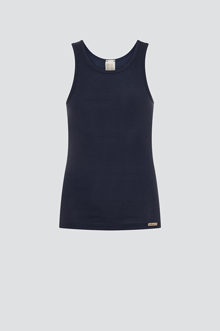 Eko Bombažna otroška spodnja majica MODRA 104-164 Eko Bombažna otroška spodnja majica MODRA 104-164