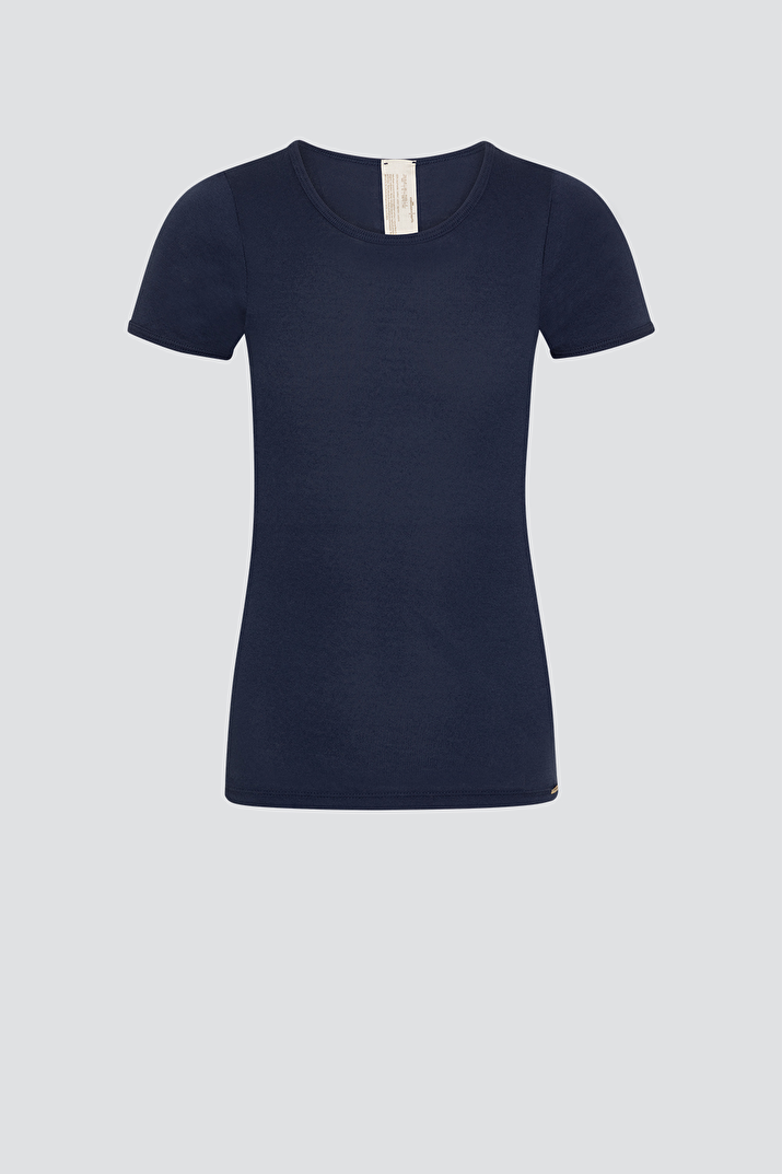 Eko Bombažna otroška majica KR MODRA 104-164