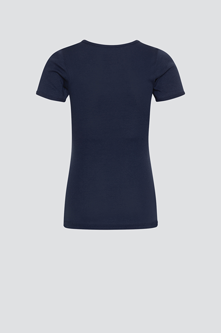 Eko Bombažna otroška majica KR MODRA 104-164