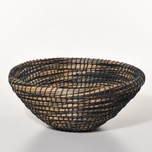 Košara morska trava bombaž Fair Trade črna