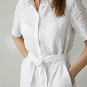 Srajčna obleka KR 1270, 100% lan 