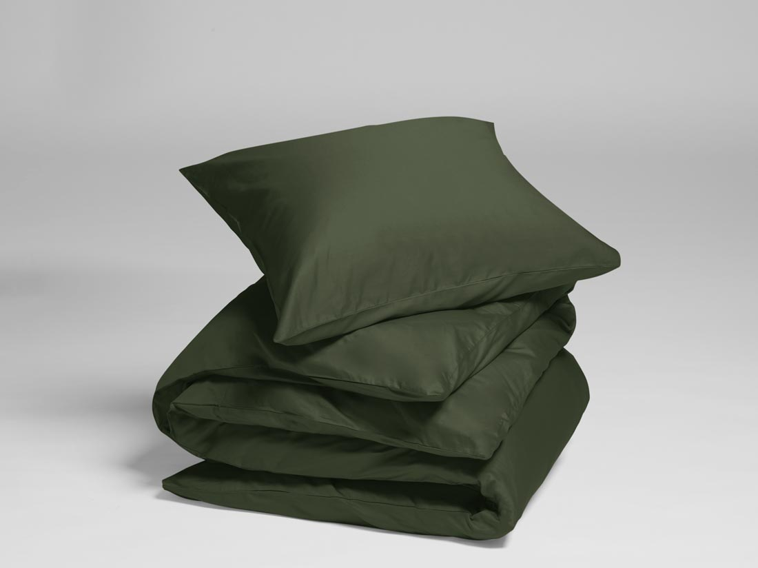 Posteljnina ekološki bombaž saten DARK OLIVE več dimenzij Posteljnina ekološki bombaž saten DARK OLIVE več dimenzij