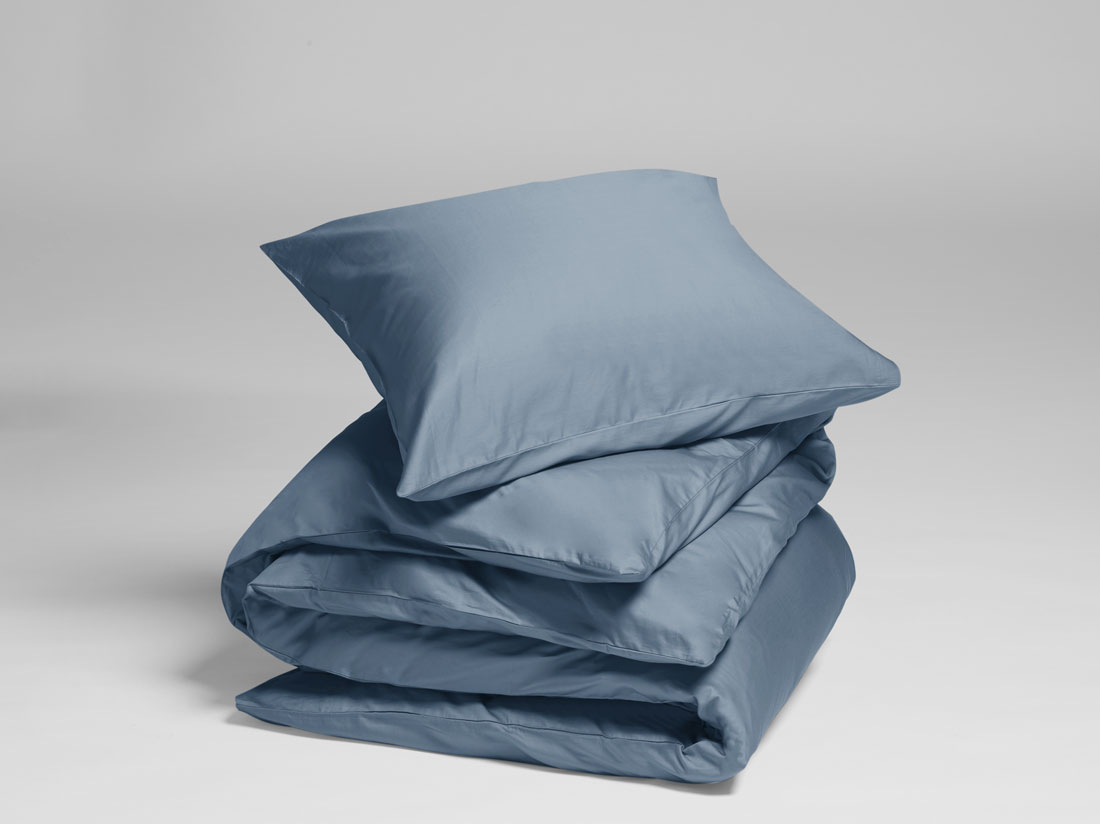 Posteljnina ekološki bombaž saten FADED BLUE več dimenzij Posteljnina ekološki bombaž saten FADED BLUE več dimenzij