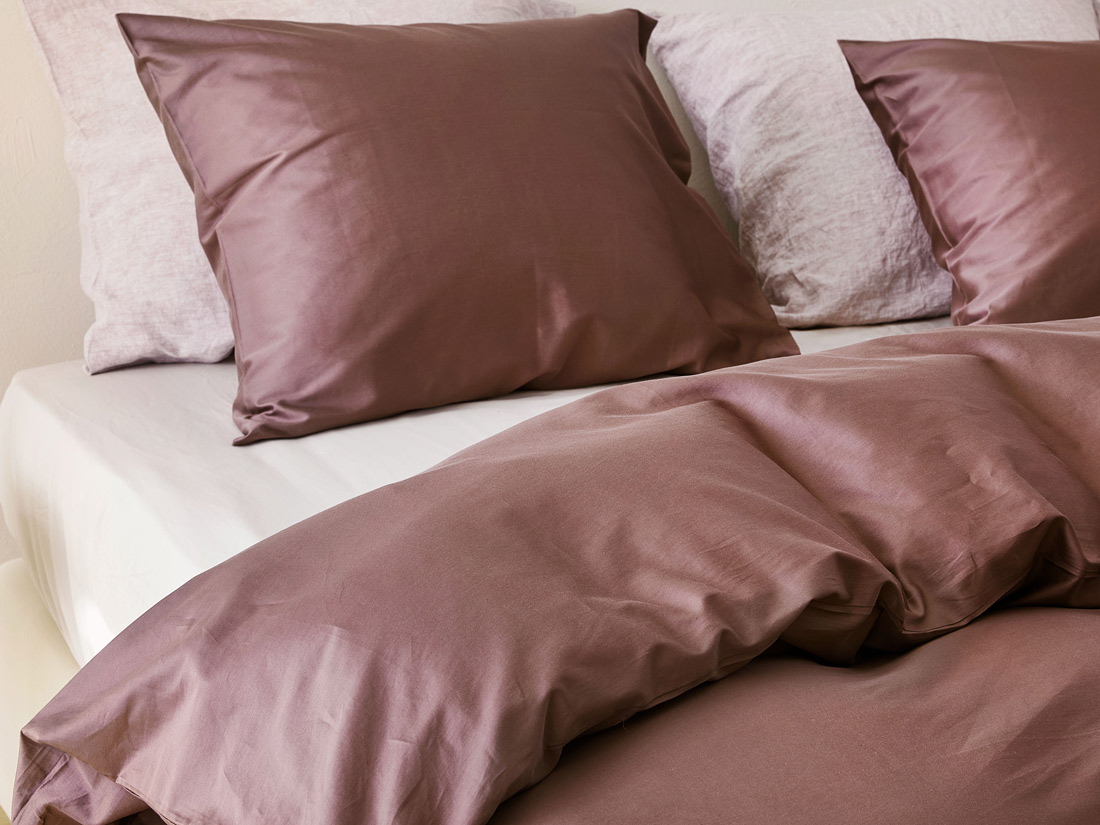 Posteljnina ekološki bombaž saten ROSE BROWN več dimenzij Posteljnina ekološki bombaž saten ROSE BROWN več dimenzij