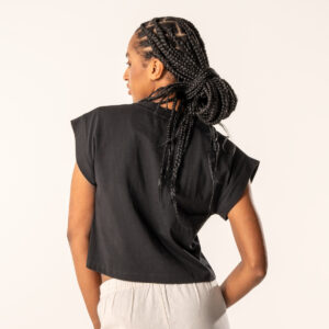 Ženska majica iz 100% eko bombaža ČRNA S,M Ženska majica iz 100% eko bombaža ČRNA S,M