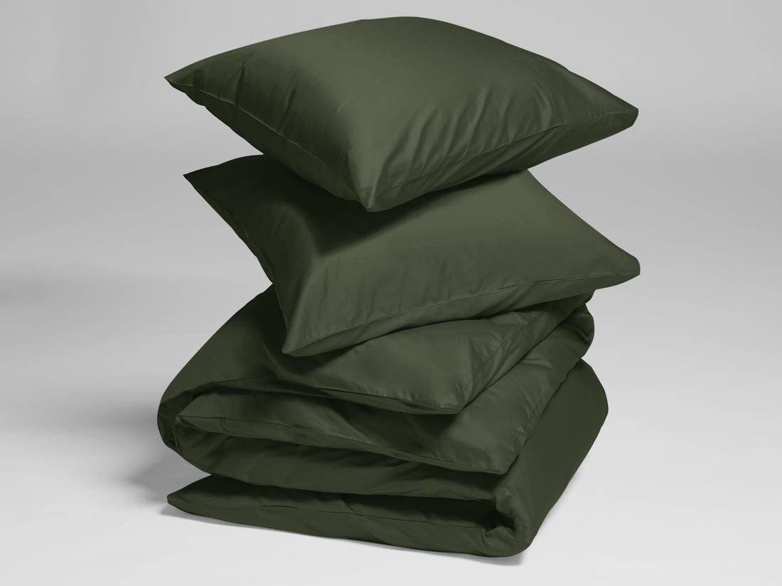 Posteljnina ekološki bombaž saten DARK OLIVE več dimenzij Posteljnina ekološki bombaž saten DARK OLIVE več dimenzij