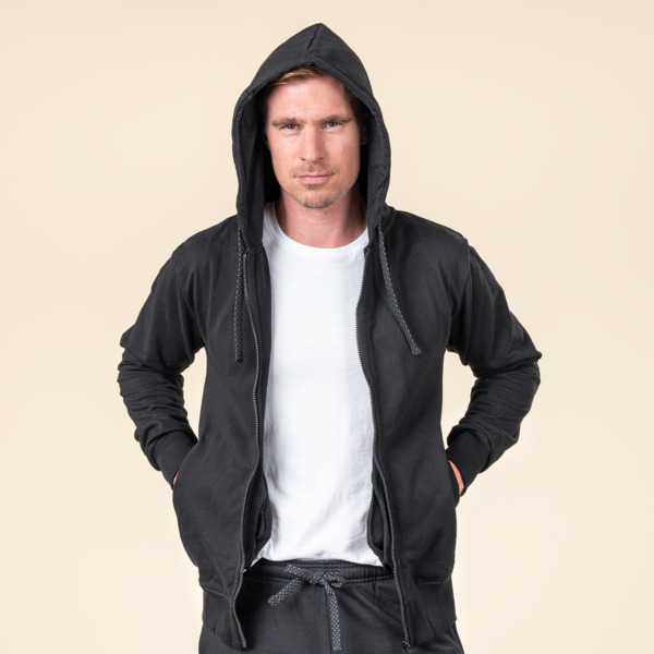 EKO Bombažna Moška Jopica ČRNA