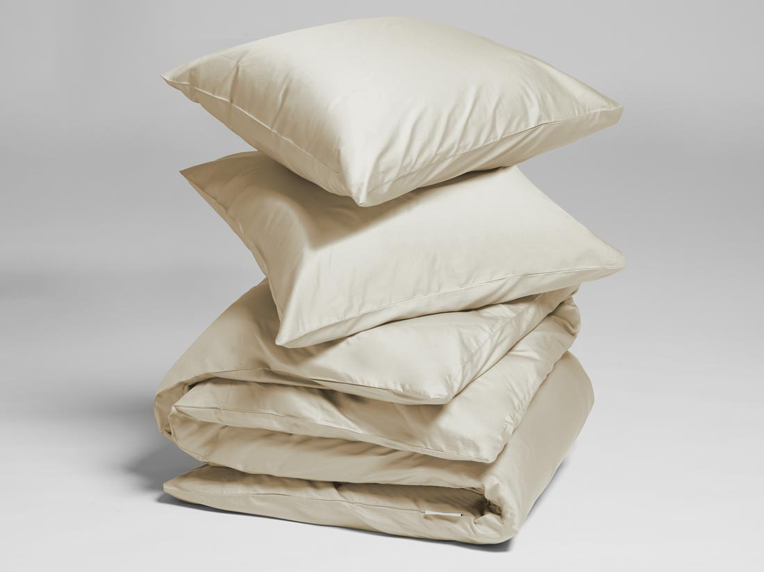 Posteljnina ekološki bombaž saten SANDY GREY več dimenzij Posteljnina ekološki bombaž saten SANDY GREY več dimenzij