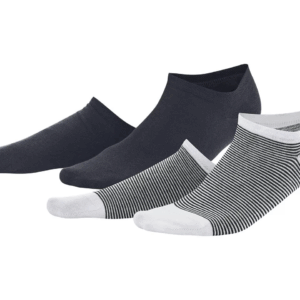 Nogavice ženske črne črtaste 2 kom Nogavice ženske črne črtaste 2 kom