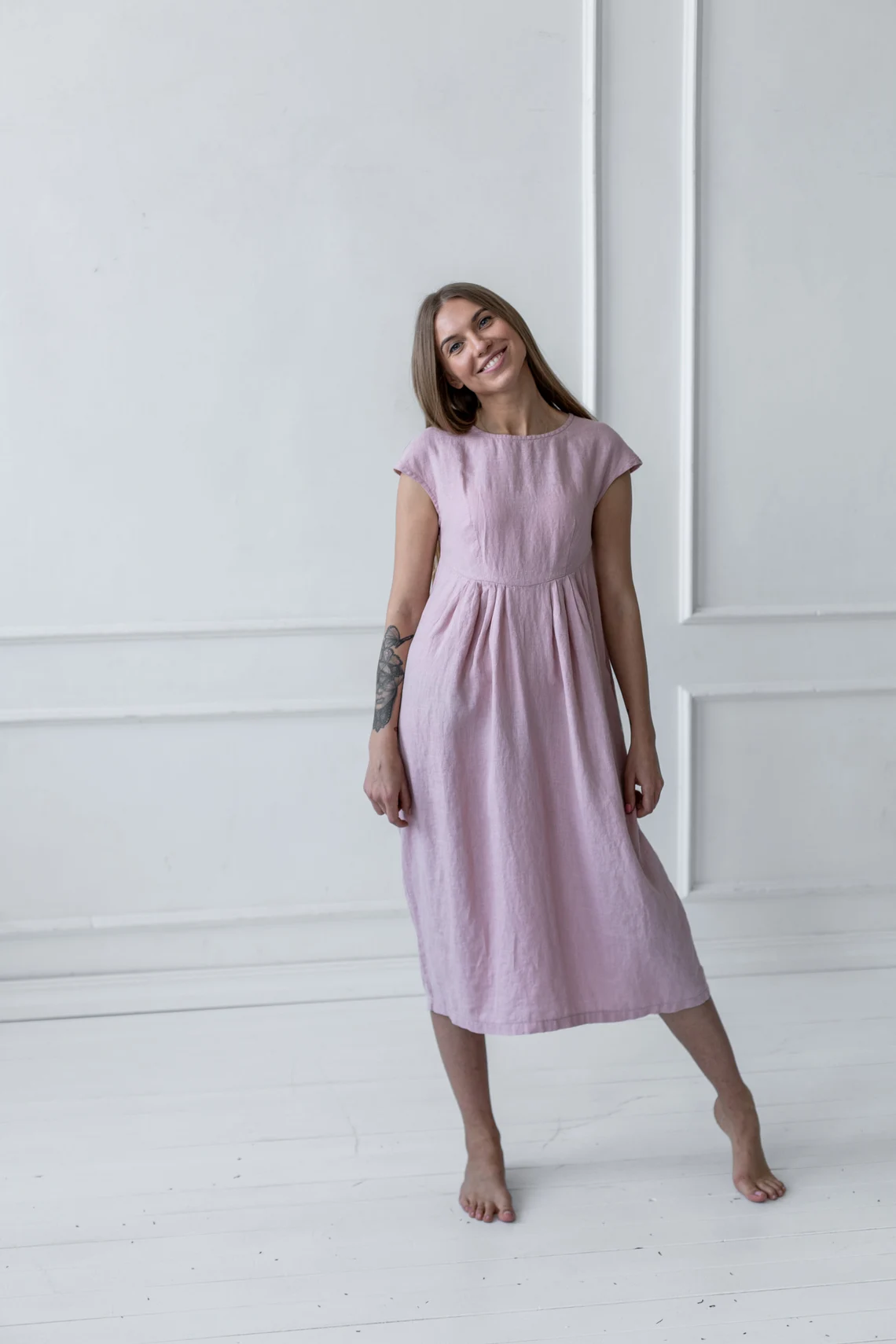 Obleka KR 1207, 100% lan Obleka KR 1207, 100% lan