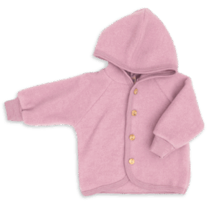 Otroška jopa/jakna s kapuco rosa - flis 100% volna od 50-116 Otroška jopa/jakna s kapuco rosa - flis 100% volna od 50-116
