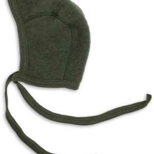 Kapa za dojenčke, zelena - flis 100% volna od 50-68