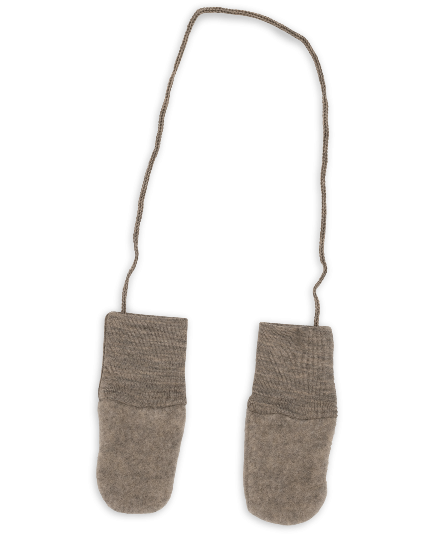 Rokavičke za dojenčke, walnut - flis 100% volna št. 1 Rokavičke za dojenčke, walnut - flis 100% volna št. 1