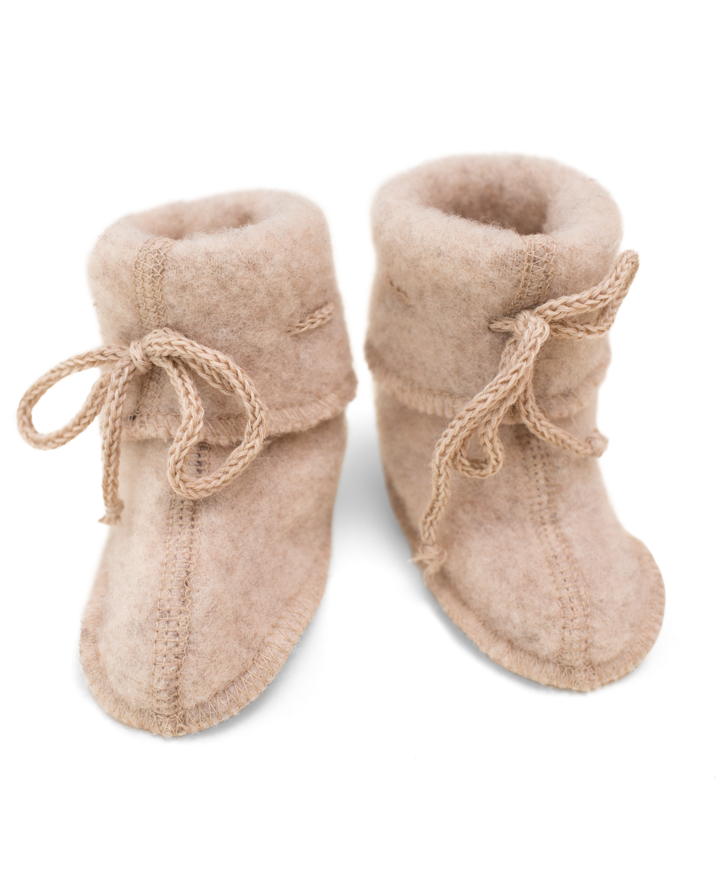 Škorenjčki za dojenčke, sand  - flis 100% volna od 50-68