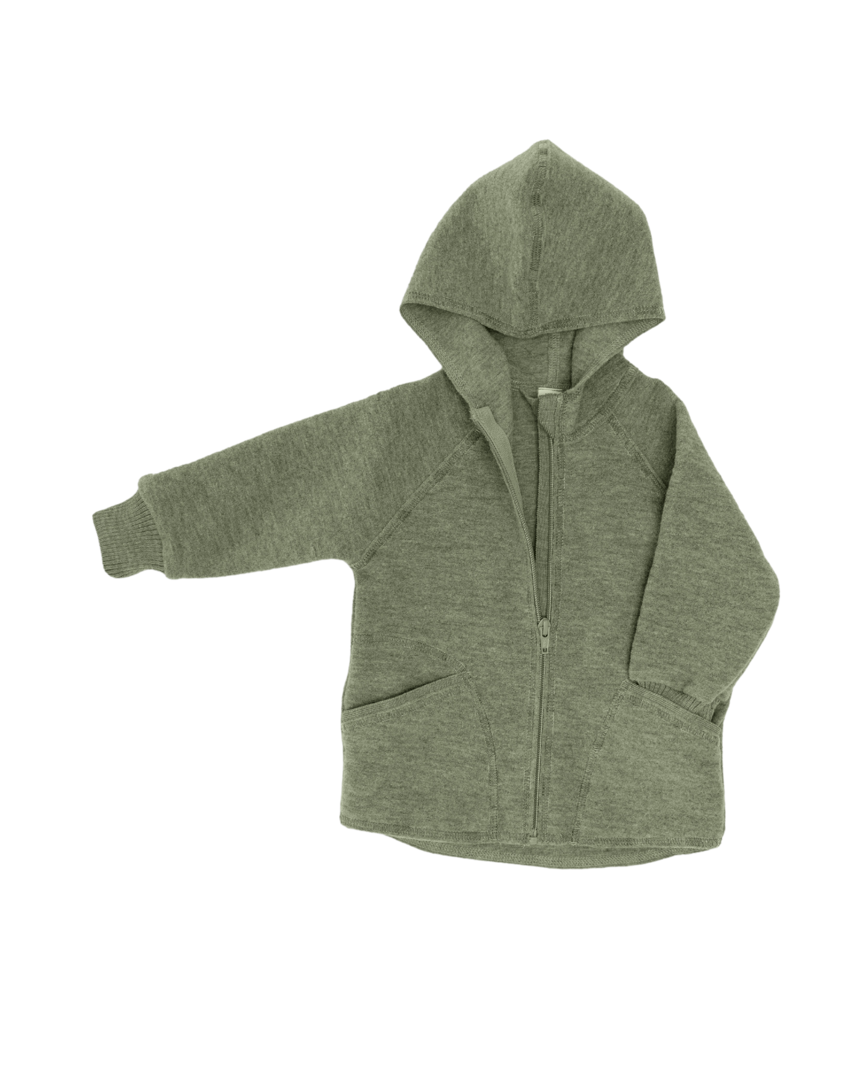 Otroška jakna, sage 100% kuhana volna od 74-116 Otroška jakna, sage 100% kuhana volna od 74-116