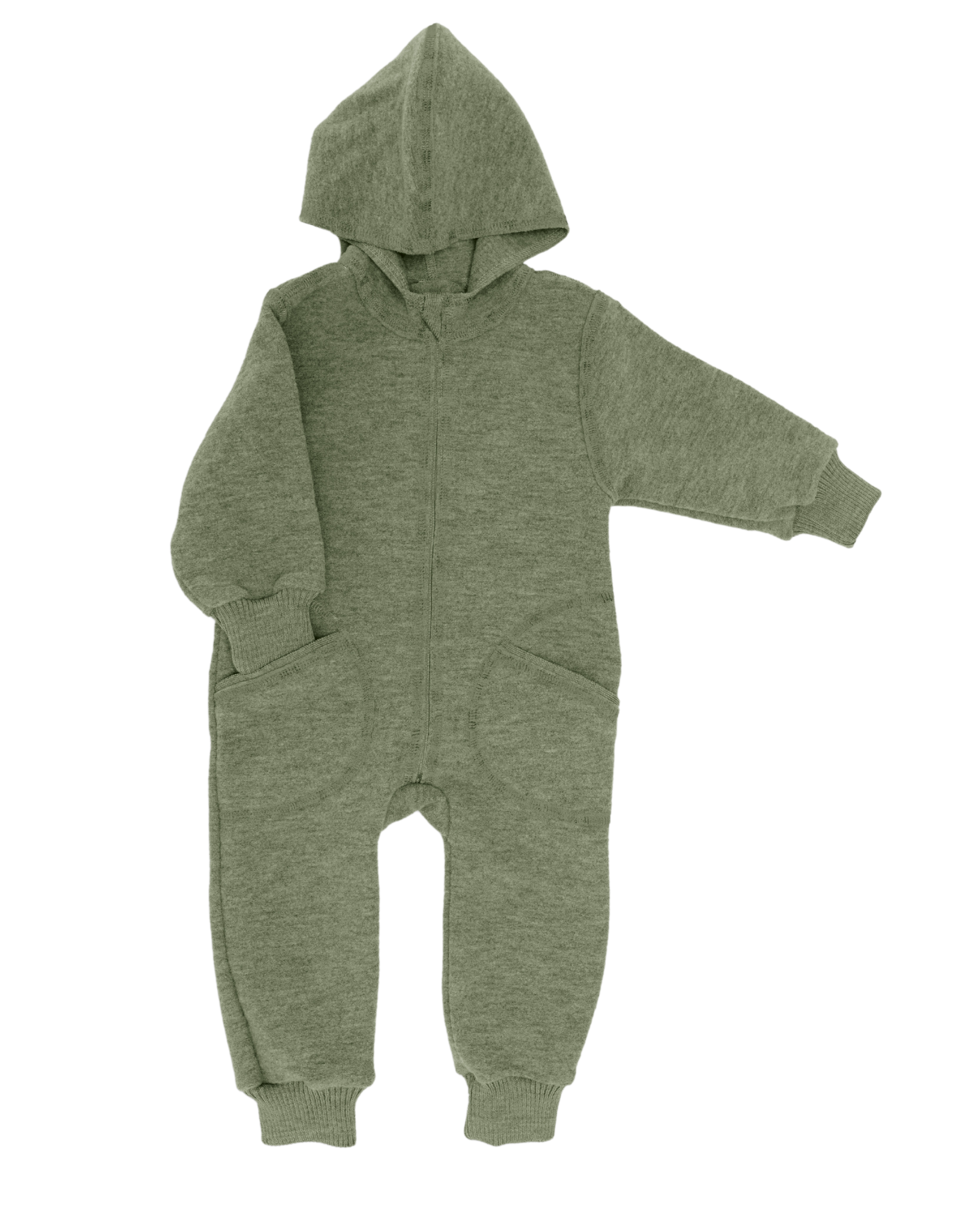 Otroški pajac, sage 100% kuhana volna od 74-116 Otroški pajac, sage 100% kuhana volna od 74-116