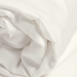 Jogi rjuha ekološki bombaž saten TOPLA BELA več dimenzij Jogi rjuha ekološki bombaž saten TOPLA BELA več dimenzij