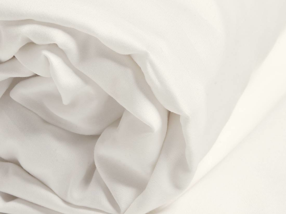 Jogi rjuha ekološki bombaž saten TOPLA BELA več dimenzij Jogi rjuha ekološki bombaž saten TOPLA BELA več dimenzij