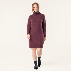 Ženska obleka Pacifica 100% volna BURGUNDY Ženska obleka Pacifica 100% volna BURGUNDY