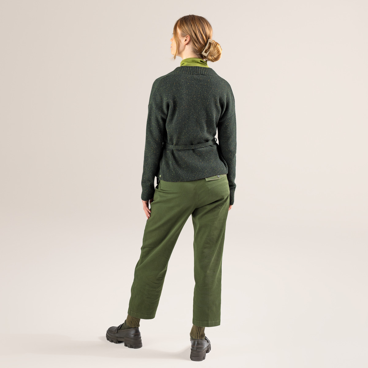 Ženska jopa Pacita 100% volna ZELENA Ženska jopa Pacita 100% volna ZELENA