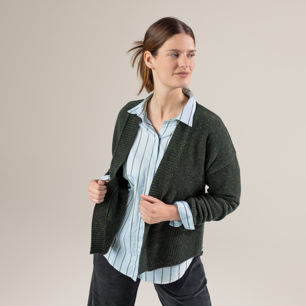 Ženska jopa Pacita 100% volna ZELENA Ženska jopa Pacita 100% volna ZELENA