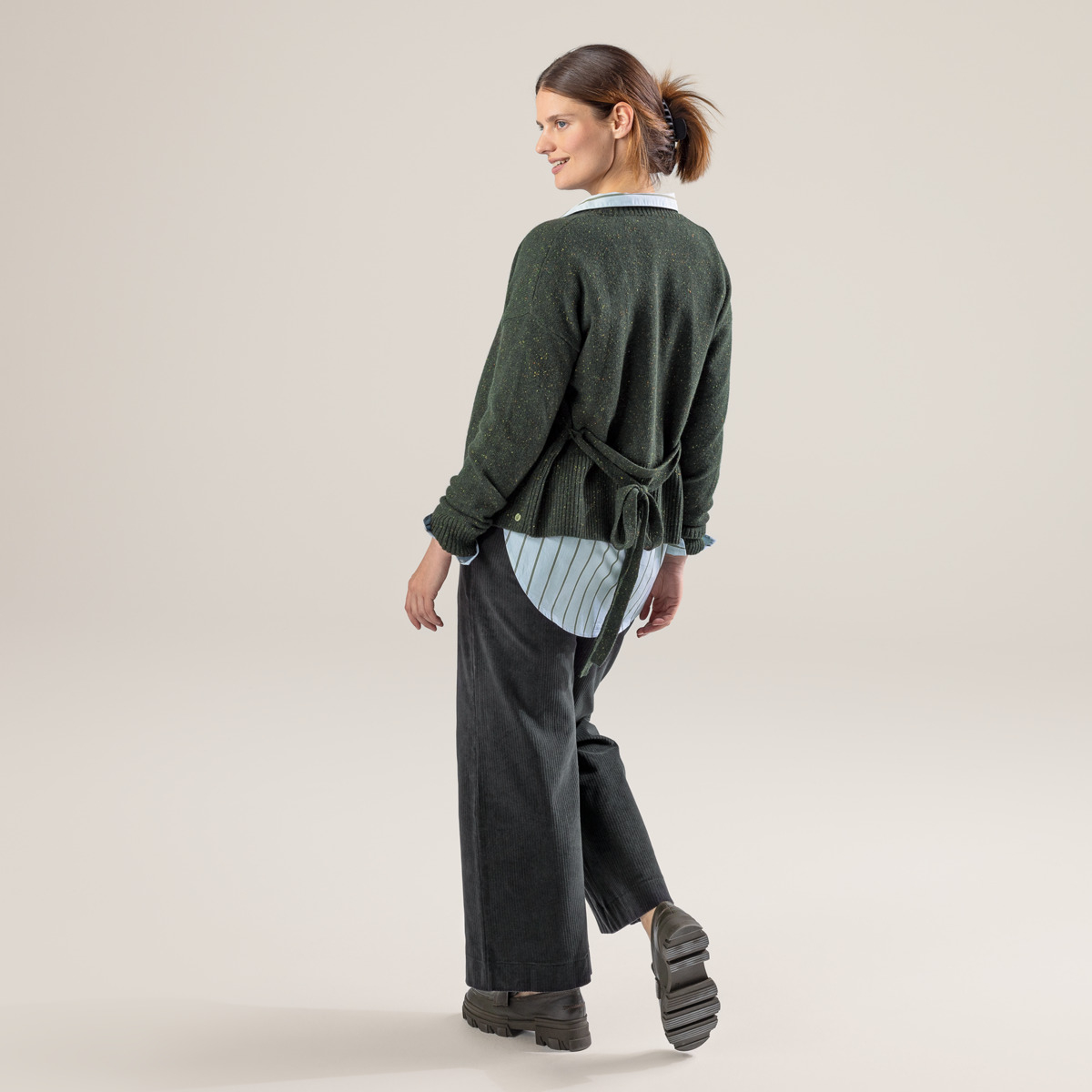 Ženska jopa Pacita 100% volna ZELENA Ženska jopa Pacita 100% volna ZELENA