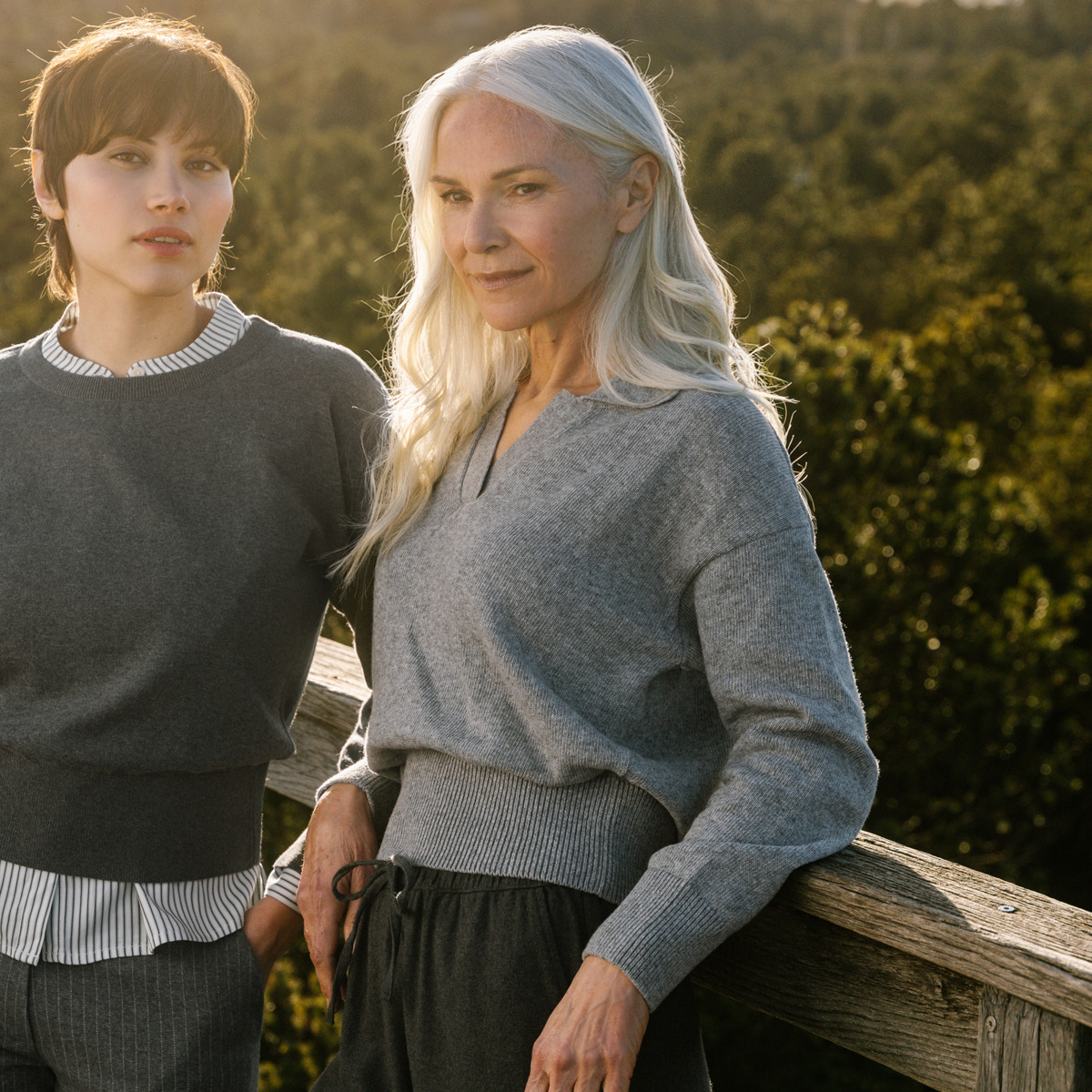 Ženski pulover Ulana 65% eko bombaž, 35% volna - SIV Ženski pulover Ulana 65% eko bombaž, 35% volna - SIV