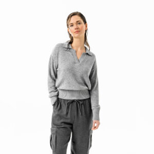 Ženski pulover Ulana 65% eko bombaž, 35% volna - SIV