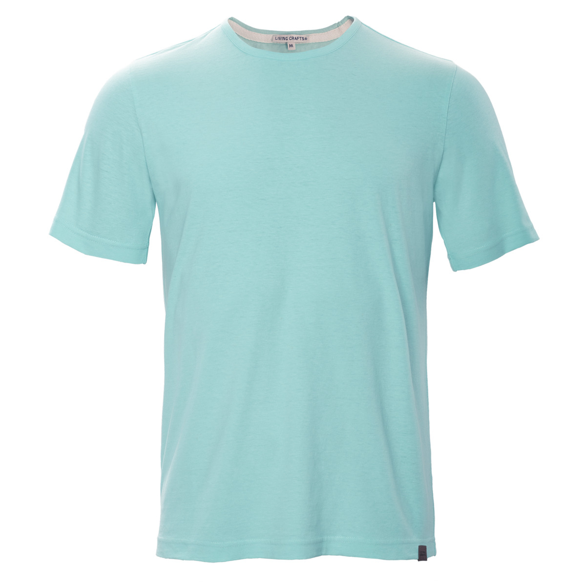 Moška majica KR eko bombaž, lan TURKIZNA S,M,L,XL Moška majica KR eko bombaž, lan TURKIZNA S,M,L,XL