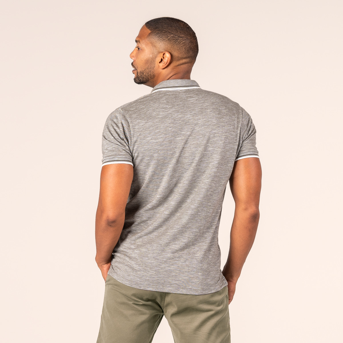 Moška polo majica KR eko bombaž SIVA XL Moška polo majica KR eko bombaž SIVA XL