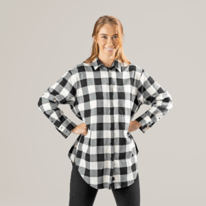 Ženska flanela srajca iz 100% eko bombaža karo