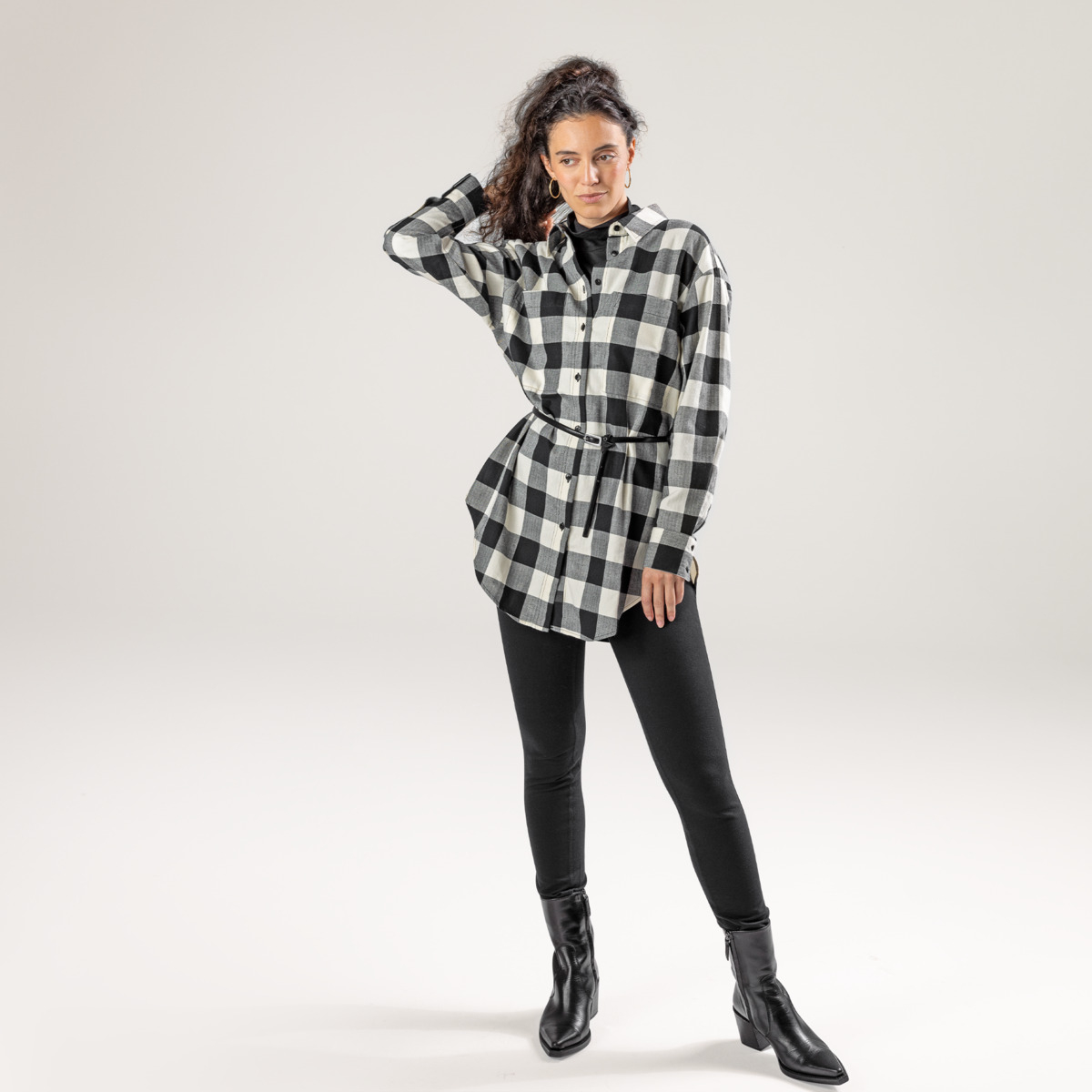 Ženska flanela srajca iz 100% eko bombaža karo Ženska flanela srajca iz 100% eko bombaža karo