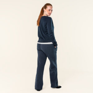 Ženska jopa Scara 100% eko bombaž MODRA Ženska jopa Scara 100% eko bombaž MODRA