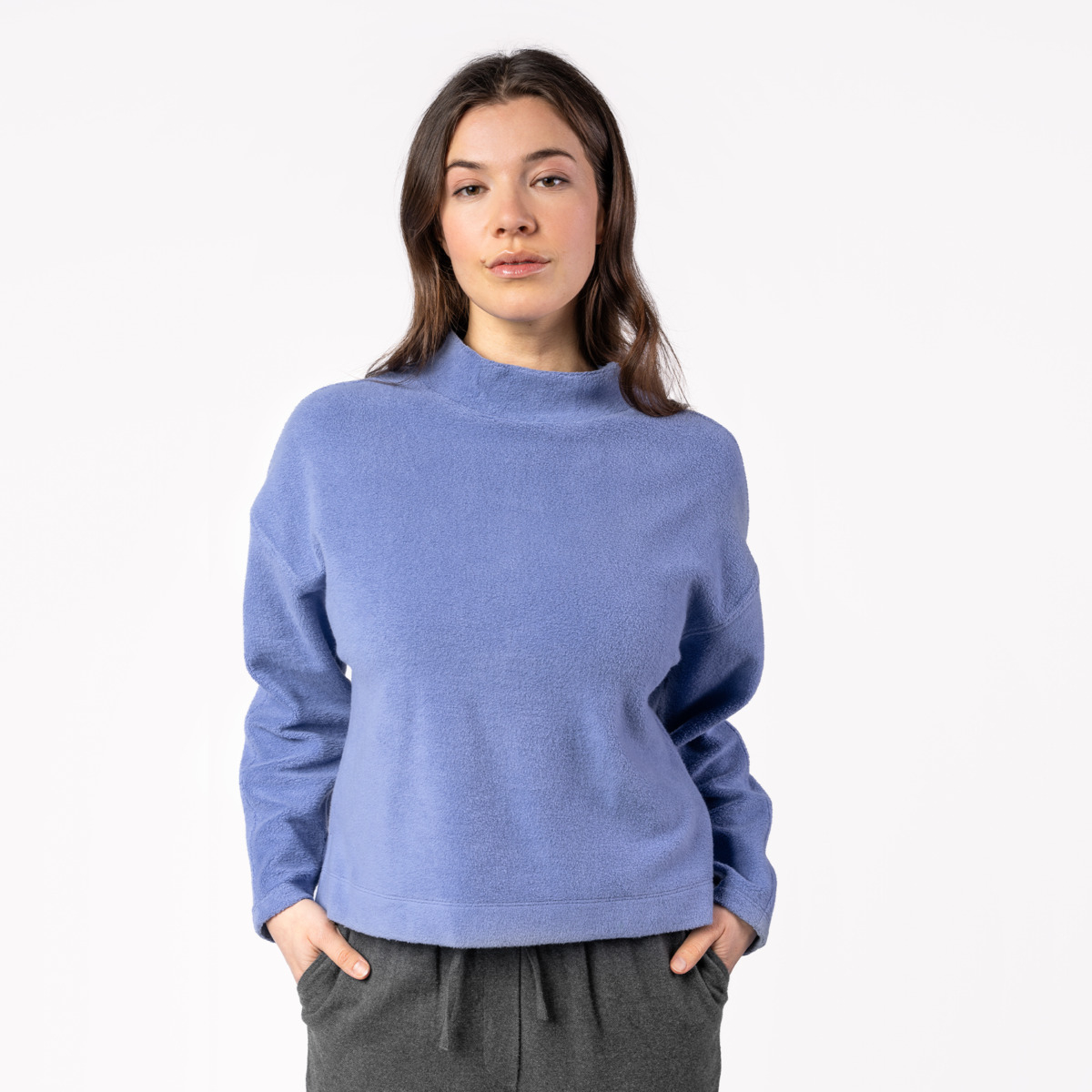 Ženski flis pulover Usiris 100% eko bombaž VIJOLA Ženski flis pulover Usiris 100% eko bombaž VIJOLA